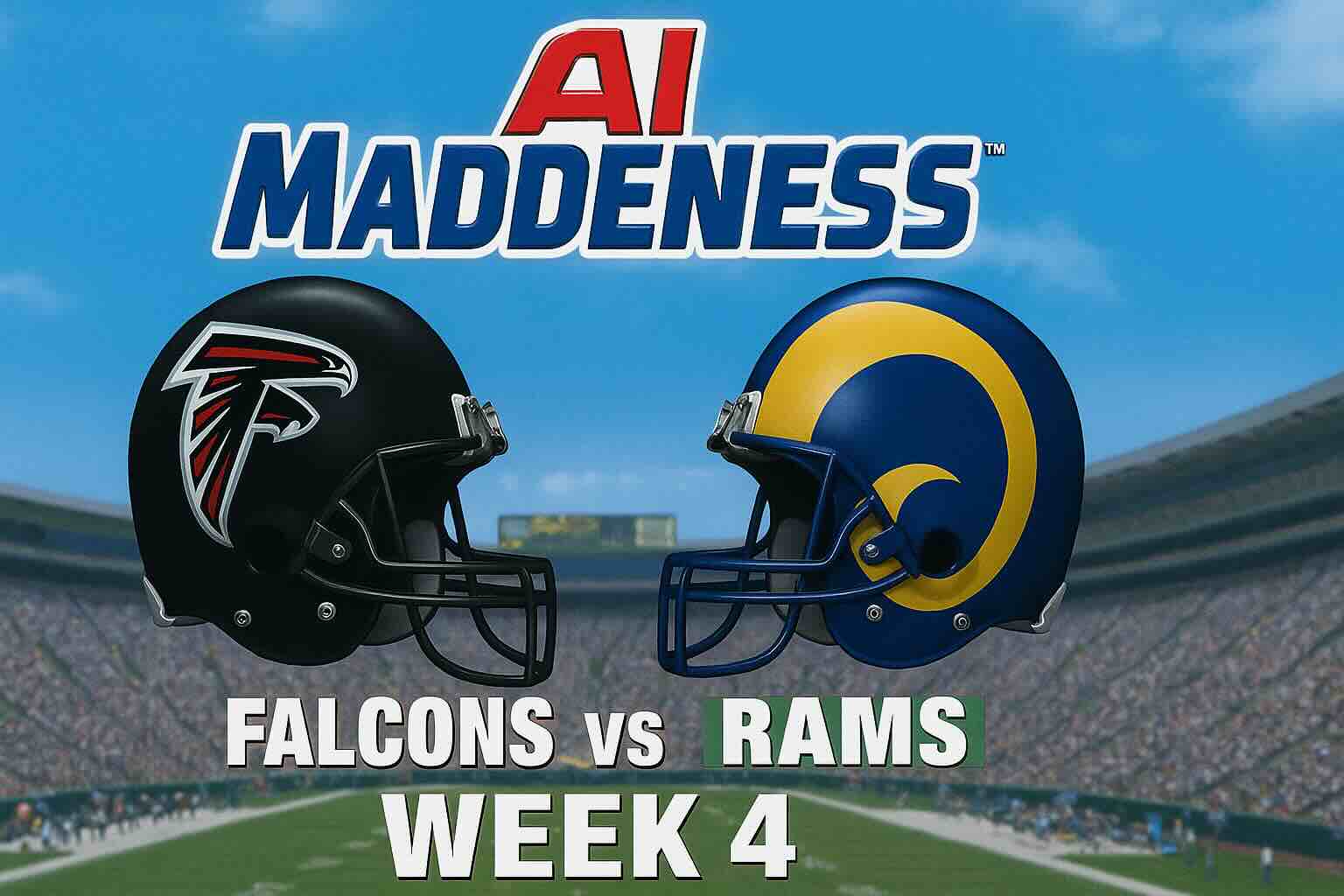 AI MADDENESS

FALCONS vs RAMS  
WEEK 4