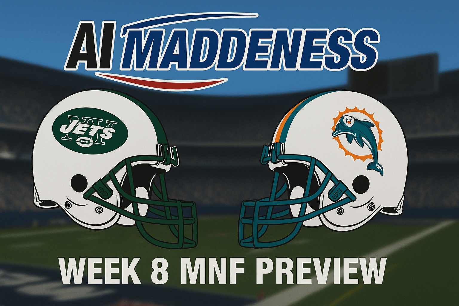 AI MADDENESS

JETS VS DOLPHINS

WEEK 8 MNF PREVIEW